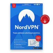Nord VPN Standard – pakiet VPN + zabezpieczenia – 6 urządzeń, 1 rok
