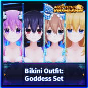 Neptunia Virtual Stars - Bikini Outfit: Goddess Set (PC) klucz Steam