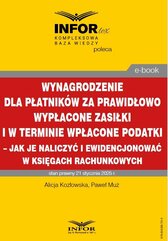 Wynagrodzenie dla płatników za prawidłowo wypłacone zasiłki i w terminie wpłacone podatki – jak je naliczyć i ewidencjo