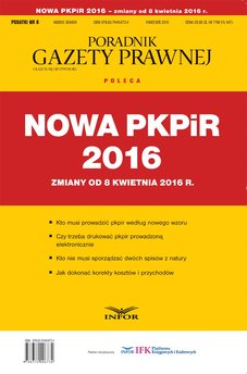 Nowa PKPiR - zmiany od 8 kwietnia