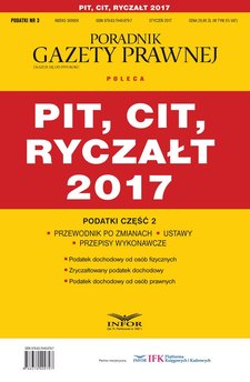 Podatki cz.2 PIT, CIT, RYCZAŁT 2017