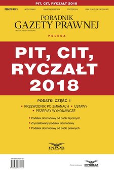 PIT, CIT, ryczałt 2018. Podatki część 1