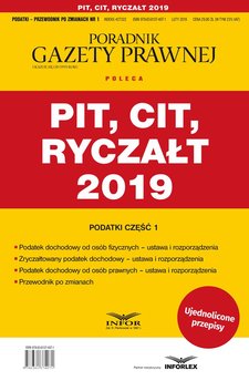 PIT, CIT, Ryczałt 2019 Podatki cz.1