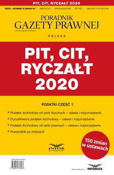 PIT, CIT, Ryczałt 2020