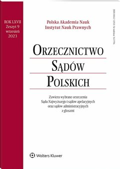 Orzecznictwo Sądów Polskich. Numer 9/2023