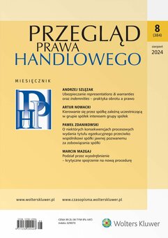 Przegląd Prawa Handlowego - Nr 8/2024