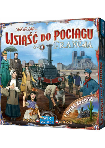 Wsiąść do Pociągu: Francja i Dziki Zachód (Gra Planszowa)
