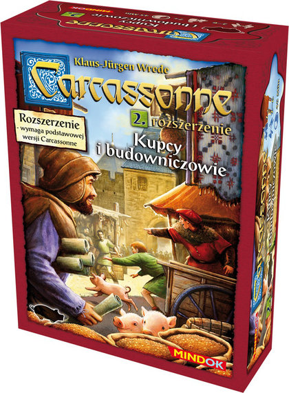 Carcassonne: Kupcy i Budowniczowie (druga edycja polska) (Gra Planszowa)