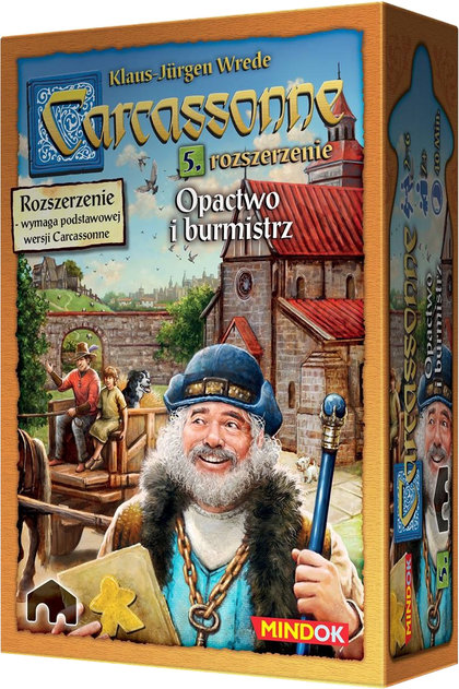 Carcassonne: Opactwo i Burmistrz (druga edycja polska) (Gra Planszowa)