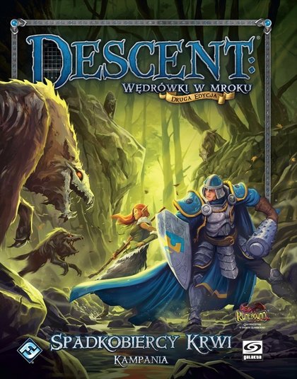 Descent: Wędrówki w Mroku - Spadkobiercy Krwi (twarda oprawa) (Gra planszowa)