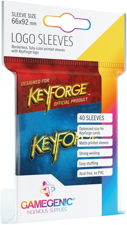 Gamegenic: KeyForge - Logo Sleeves Blue (Akcesoria)