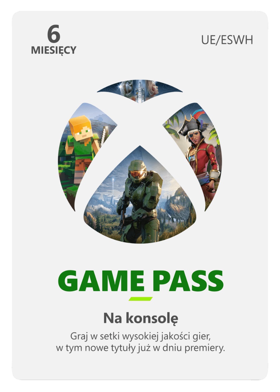 Xbox Game Pass na konsole - 6 miesięcy (XSX/XSS/XOne)