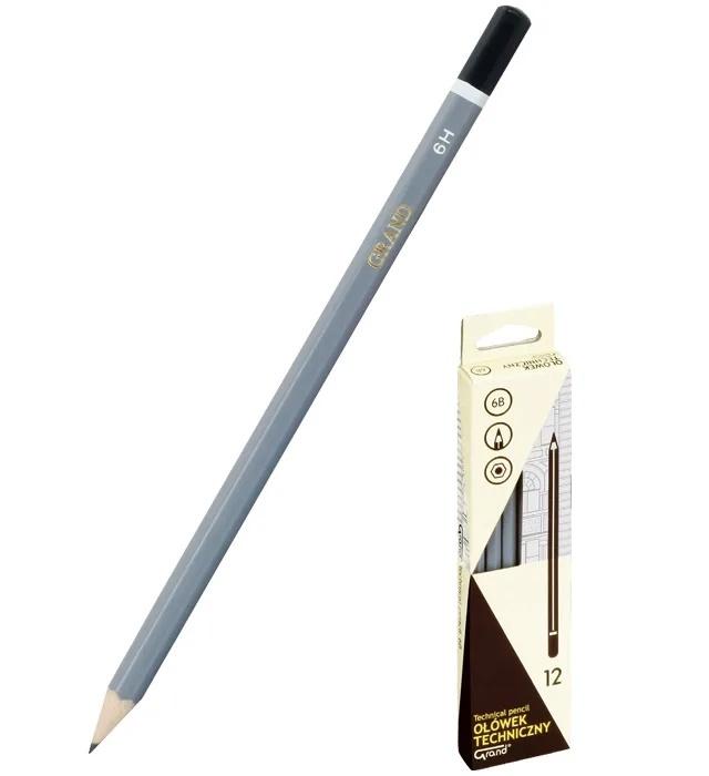 Ołówek techniczny 6B (12szt) GRAND