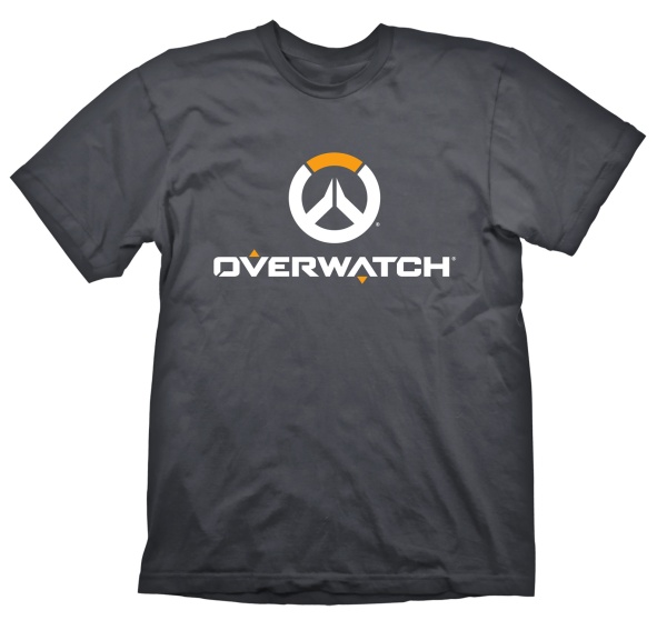 Koszulka Overwatch T-Shirt "Logo" White/Orange on Grey S