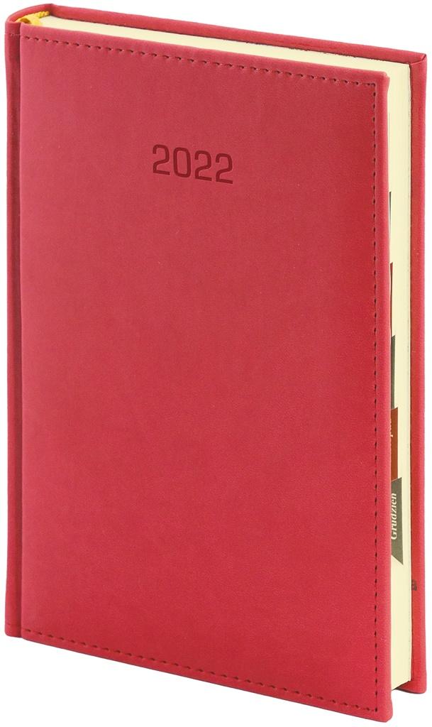Kalendarz 2022 B5 dzienny Vivella czerwony