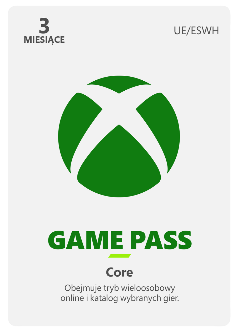 Xbox Game Pass Core – 3-miesięczne członkostwo